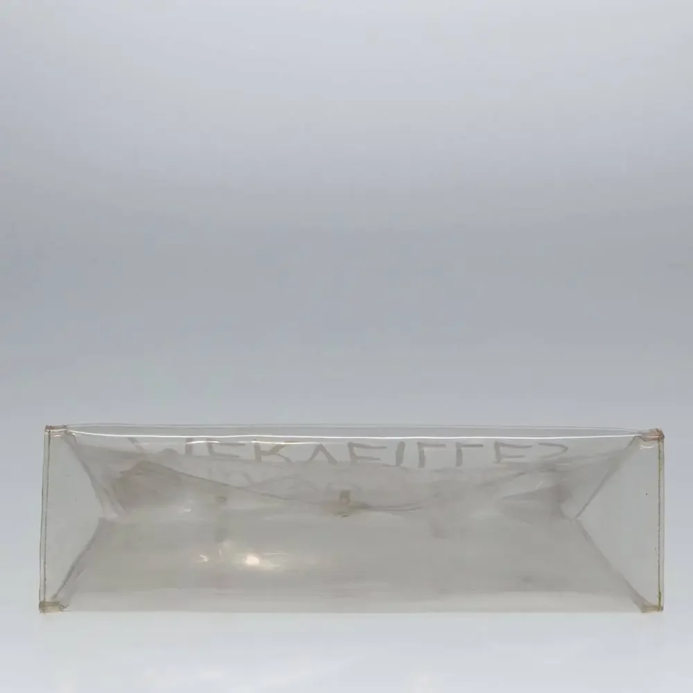 HERMES Vinyl Kelly Hand Bag Vinyl Clear Auth 79847 - Picture 9 of 16